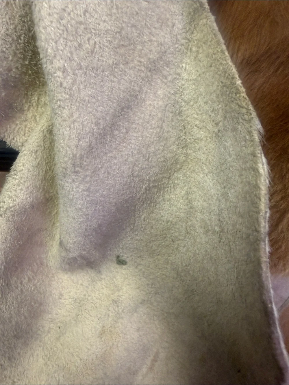 IKEA Koldby 100% cowhide fur leather Area rug Brown And Cream Large.